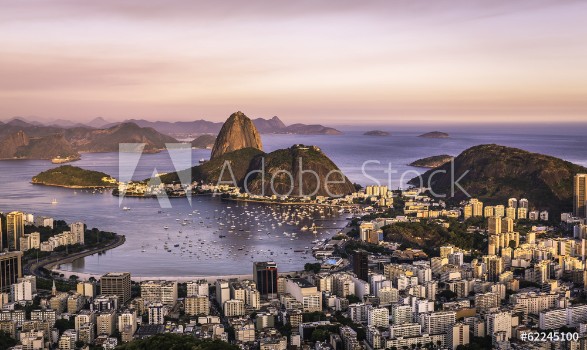 Picture of Sunset over Rio de Janeiro Brazil